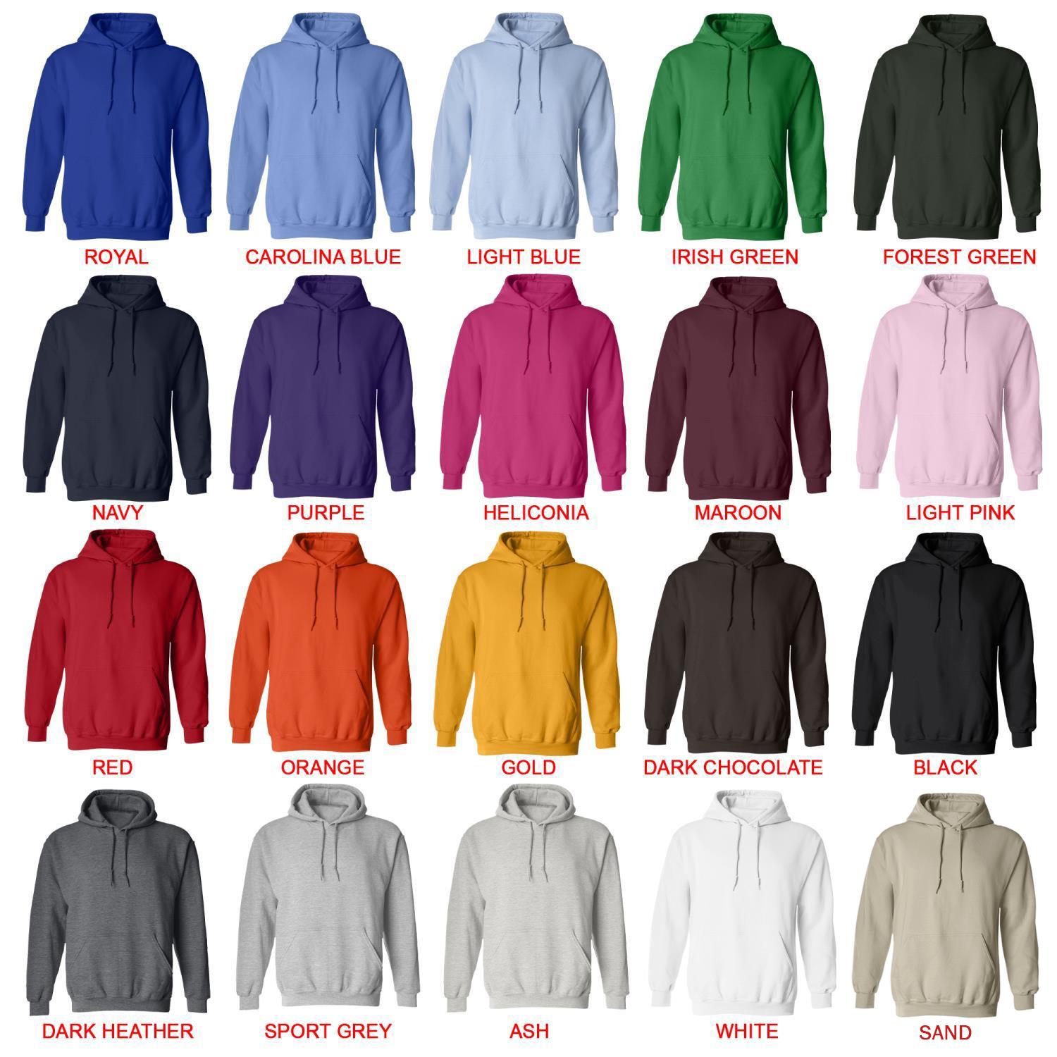 hoodie color chart - Capybara Gifts UK