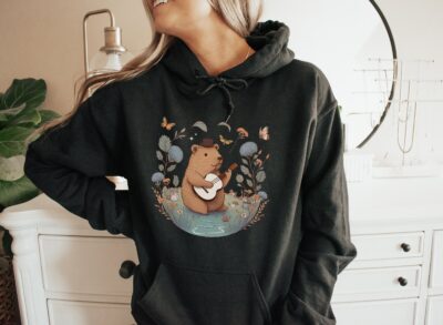 Capybara Cottagecore Hoodie