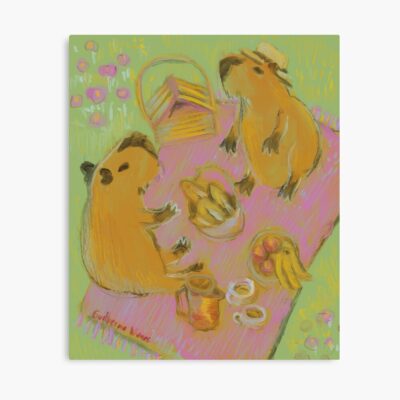 Capybara Retro Artwork Poster