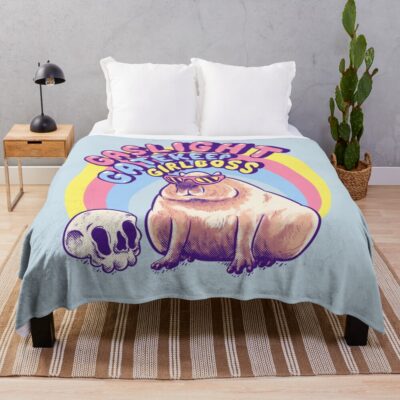 Capybara Classic Illustration Throw Blanket