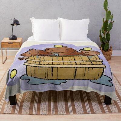 Capybara Timeless Style Throw Blanket