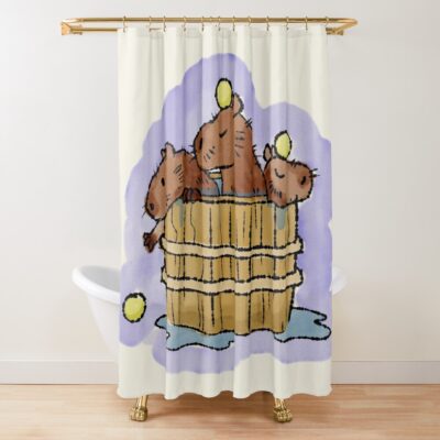 Capybara Timeless Style Shower Curtain