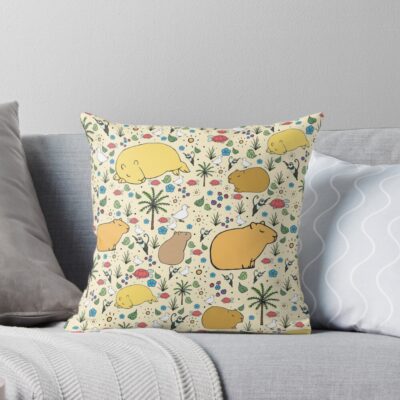 Capybara Legacy Artwork Throw Pillow